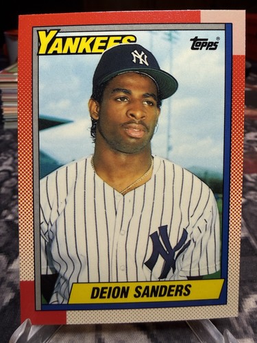 Deion Sanders #61 1990 Topps Tiffany card