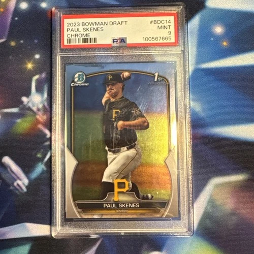 Paul Skenes  2023 1st Bowman Chrome Draft #BDC14 PSA 9 - 116846482 [31-502]