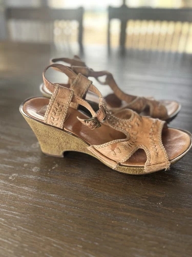 CLARKS Clark's Sandali in pelle con plateau pieghevoli 9 M