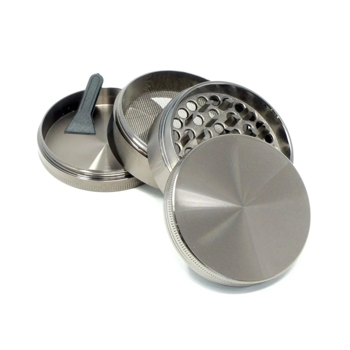 can you use a grinder for tobacco Super Portable SharpStone 51MM Spice Tobacco Herb Grinder -4 Piece-  GunMetal