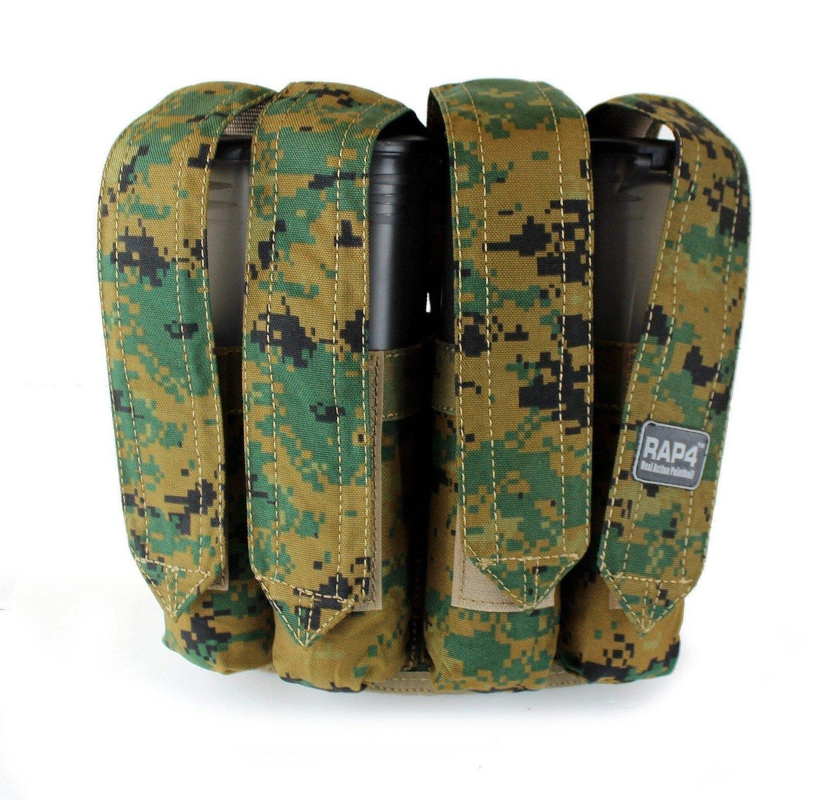 Set De Pochettes Et Ceinture Paintball – 3 Tubes 100rd – Camouflage