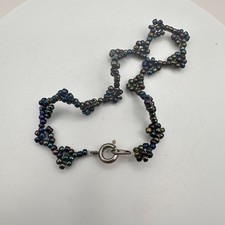 Vintage Y2K Iridescent Woven Seed Beaded Boho Bracelet Women's Fashion Jewelry