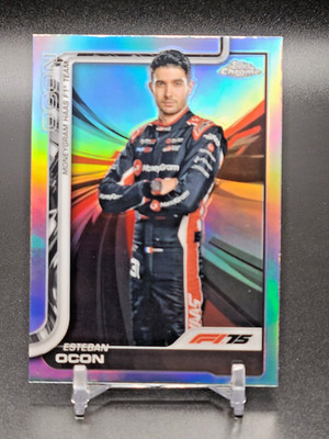 2025 Topps F1  Chrome Formula 1 F1 #13 Esteban Ocon Portrait SILVER REFRACTOR