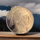 1 oz .999 Fine  Silver Buffalo Round Coin. Highland Mint Rnd. 🐂🦅🇺🇸🔥🔥🔥