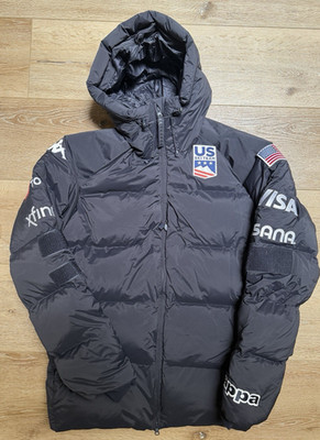Kappa Men's US Ski Team Official Issued 6Cento 662B Heavy Down Jacket Black XXL