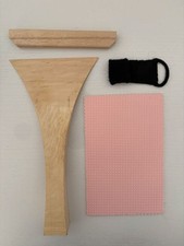 Shamisen Drumstick Set Wooden Pink Mat