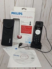 Philips VOIP0801B/37 Skype Travel Phone (Travel Case Included) Tested Works