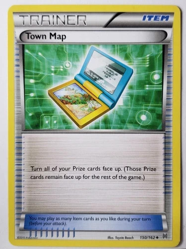 POKEMON TOWN MAP 150/162 BREAKTHROUGH UNCOMMON NM CARD NM CARD
