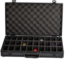 HO 1/64 Scale Diecast Slot Car Aluminum Carrying Case For AFX Auto World Hot Whe