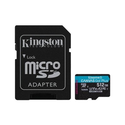 Kingston Canvas Go! Plus 512GB microSDXC Karte und Adapter (SDCG4/512GB)
