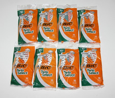 LOT 8 BIC TWIN SELECT MEN DISPOSABLE RAZORS SHAVERS TOTAL 80 RAZORS