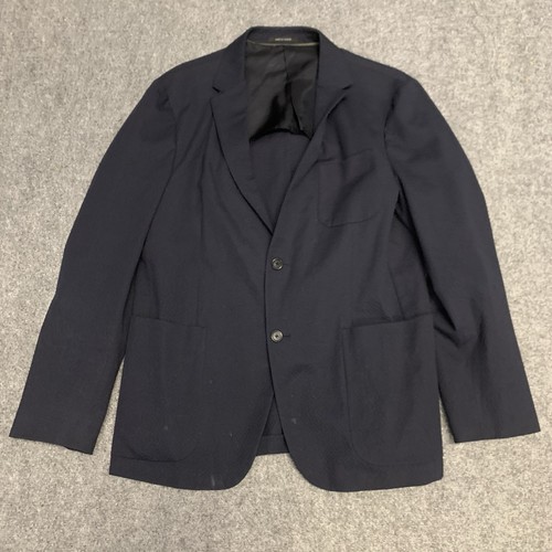 Z Zegna Deconstructed 'Shirt-Jacket' Sport Coat 42-44R (Eu 54) Cotton Blend