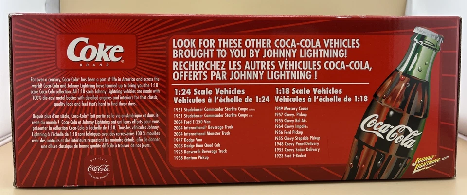 Johnny Lightning 1955 Chevy Stepside Pickup - 1:18 Coca-Cola - Image 4 of 4