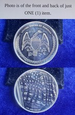 United State Of America Flag & Double Eagle 1 Troy Oz 999 Fine Silver Round 95.00 per troy oz