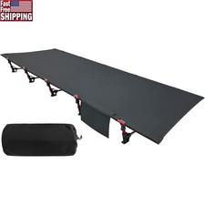 Portable Folding Cot Camping Bed Lightweight Easy Setup Indoor Outdoor Use