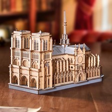 Rowood Paris Cathedral 3D Wooden Puzzle DIY Model Toys Craft Decor Kits Gifts