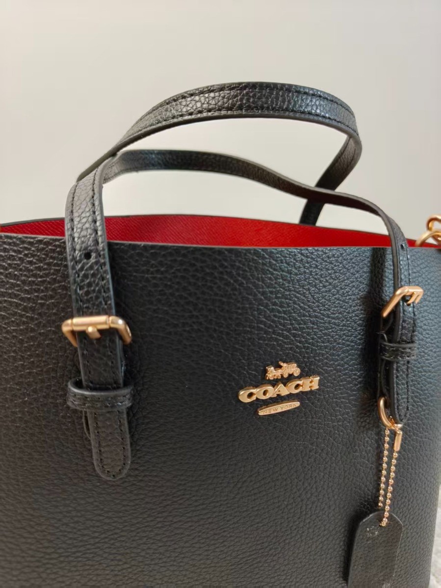 Coach C4084 Mollie Tote 25 Black 2Way Shoulder Handba g Outlet