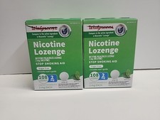 Walgreens 2mg Mint Flavored Nicotine Lozenges Box Of 108ct. Lot Of 2 Boxes 
