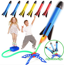 1pc Air Rocket Foot Pump Launcher Outdoor Jumping Sport Foam Rocket Toy for Kids