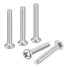 M2-0.4x14 Pan Head Machine Screws - 120pcs - 304 Stainless Steel -Silver