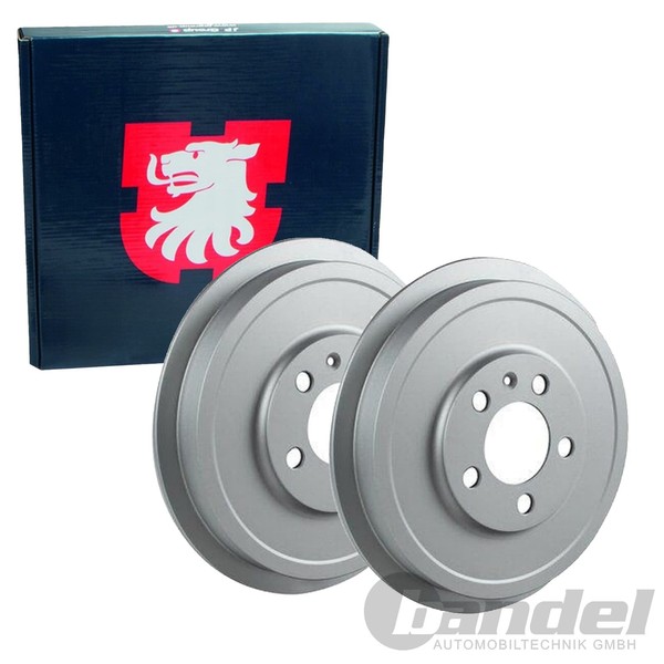 2X JP Group Bremstrommeln Ø230Mm Hinten Passend FüR Skoda Octavia Roomster VW-image