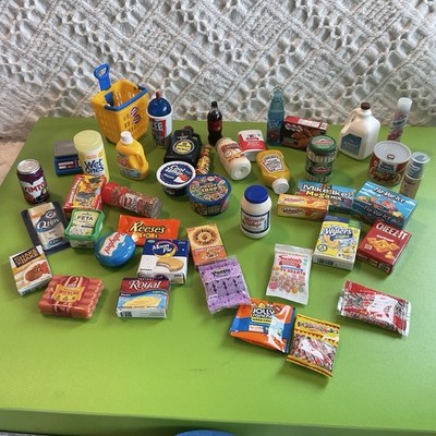 Zuru Mini Brands 43 Piece Mini Food Brands Grocery Basket Register Lot D