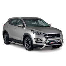 Pare-buffle Avant pour Hyundai Tucson 2018-2021 76 mm en Acier Gris