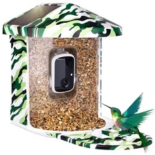  Bird Feeder with Camera, 1080 HD AI Identify Birds Species, Smart Solar 
