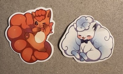 Pokemon Stickers- Vulpix and Alolan Vulpix