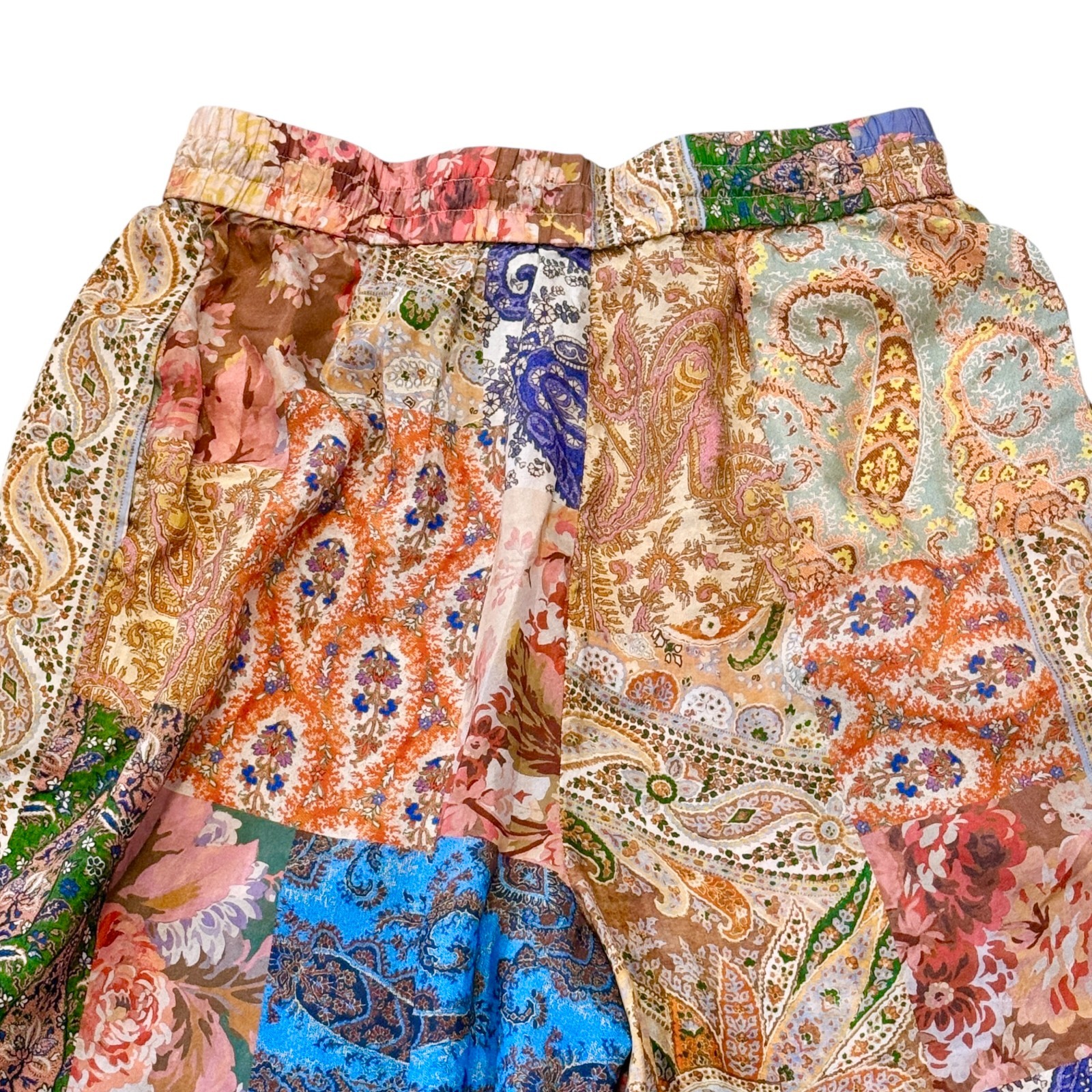 Zimmermann Devi 100% Silk Patchwork Drawstring Wi… - image 8