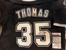 Chicago White Sox Frank Thomas Autographed Baseball Jersey JSA Certified