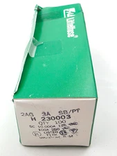 Box of 100 Littelfuse 2AG Pigtail 230003 250V 3 Amp Glass Fuses 5x15mm Slow Blow