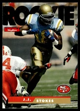1995 SkyBox Impact J.J. Stokes Rookie San Francisco 49ers #178