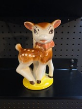 Vintage MCM Disney Bambi-esque Deer Fawn Ceramic Lamp Base Childrens