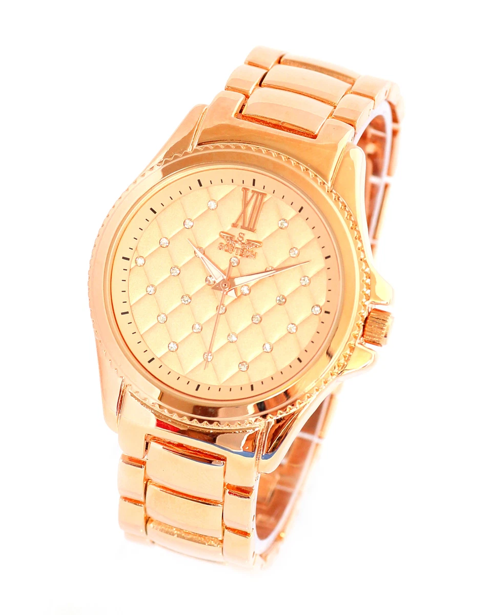 Softech watches rose best sale gold