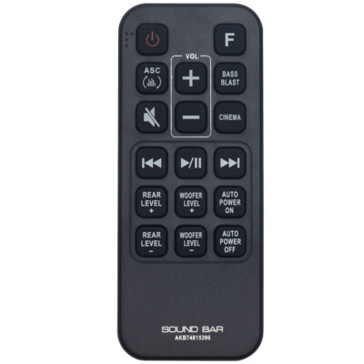 AKB74815396 Replace Remote for LG Sound Bar SJ4R DJ4YS DJ4Y-S SH3B SH4Y SJ3 SJ4