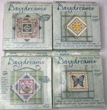 4 DIMENSIONS CROSS STITCH UNDER GLASS  (3 NEW-1 OPEN) 72600-72601-72652-72720