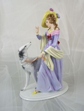 Rosenthal Figur Windhund "Dame mit Barsoi" Greyhound Figurine  1 Wahl Oppel