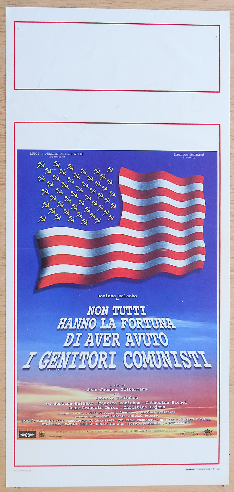 Locandina originale film Non tutti hanno la fortuna di aver avuto i genitori comunisti (1993) - Regia di Jean-Jacques Zilbermann