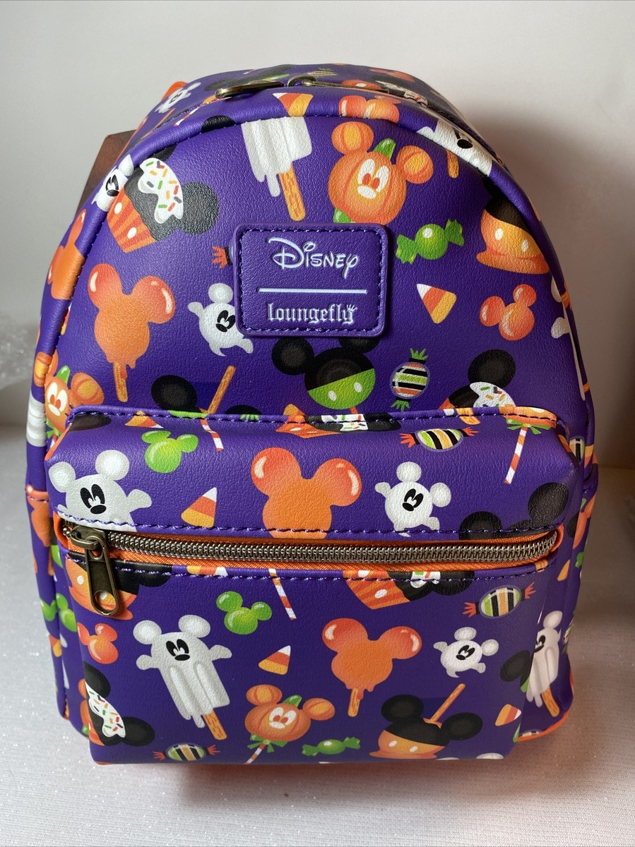 ☆Disney限定Loungefly Halloweenチェック柄ミニBackpack 96839 (1).jpg