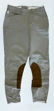 Tailored Sportman Tan Equestrian Horse Riding Side Zip Breeches Size 28