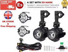 Motorcycle Led Auxiliary Fog Spot Light Lamp Honda Triumph BMW KTM YAMAHA SUZUKI
