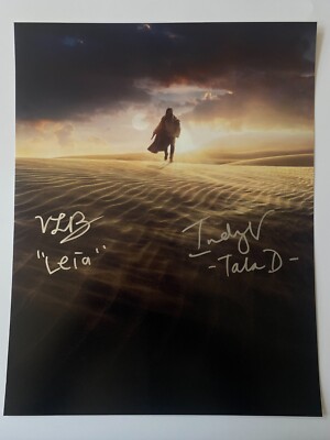 VIVIEN LYRA BLAIR & INDIRA VARMA In-Person signiertes Autogramm 28x35 Star Wars