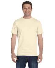 Hanes 5180 Mens Short Sleeve Beefy Plain Cotton Crew Neck Blank T-Shirt