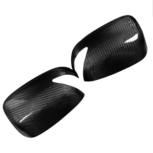 2PCS Real Carbon Fiber Car Side Mirror Cover Caps For 2008-2013 Honda Fit - Picture 4 of 7