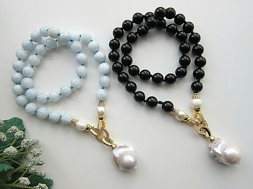 Large Keshi Pearl Pendant \ Necklace. Two in one. - Picture 3 of 38