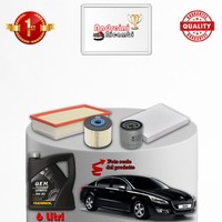 Set Service 4 Filter+6 Liter 5W30 Peugeot 508 2.0 HDI FAP 120KW Von 2010->