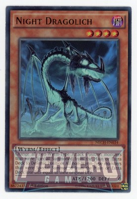 Yu-Gi-Oh! Night Dragolich Ultra Rare Card - The New Challengers Set - NECH-EN034 - View #12