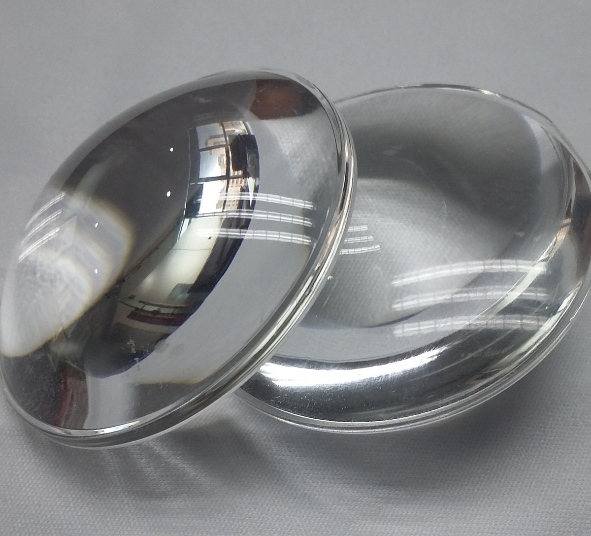 2PC 40mm Aspheric Acrylic Focal Length 55mm Plano LED Convex 3D VR