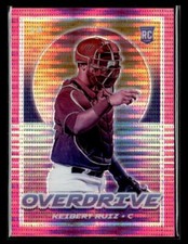 2021 Panini Chronicles #5 Keibert Ruiz Overdrive Pink Pulsar card